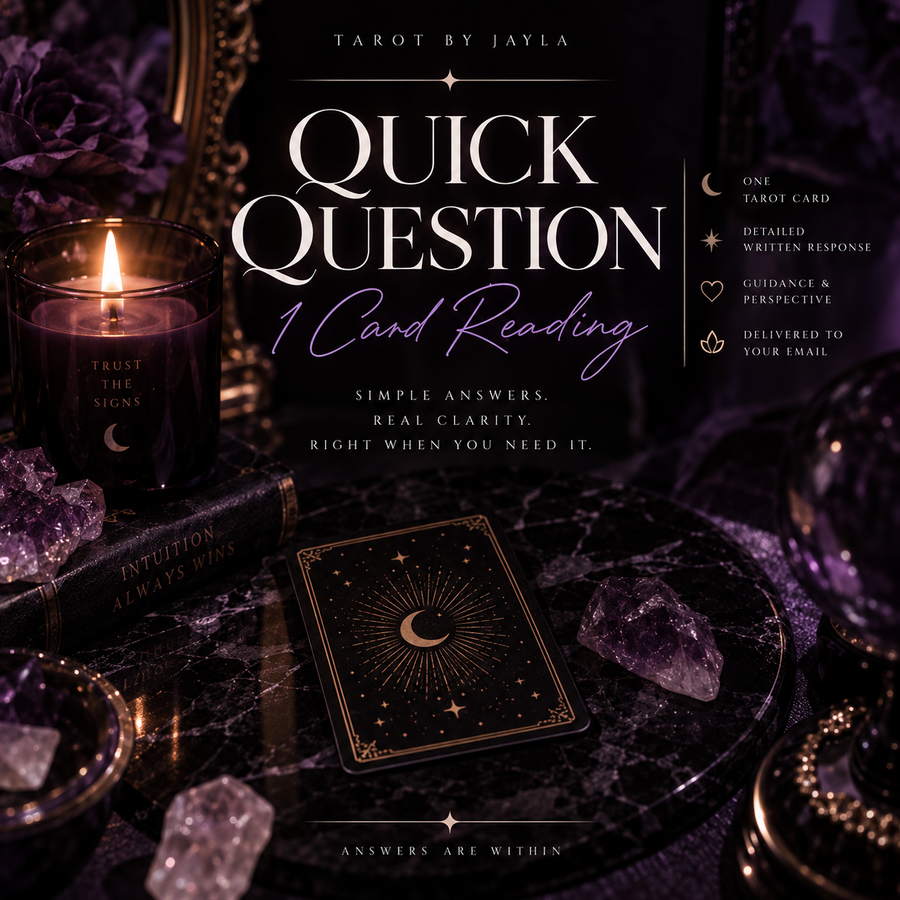 Quick Question — 1 Card Tarot Reading